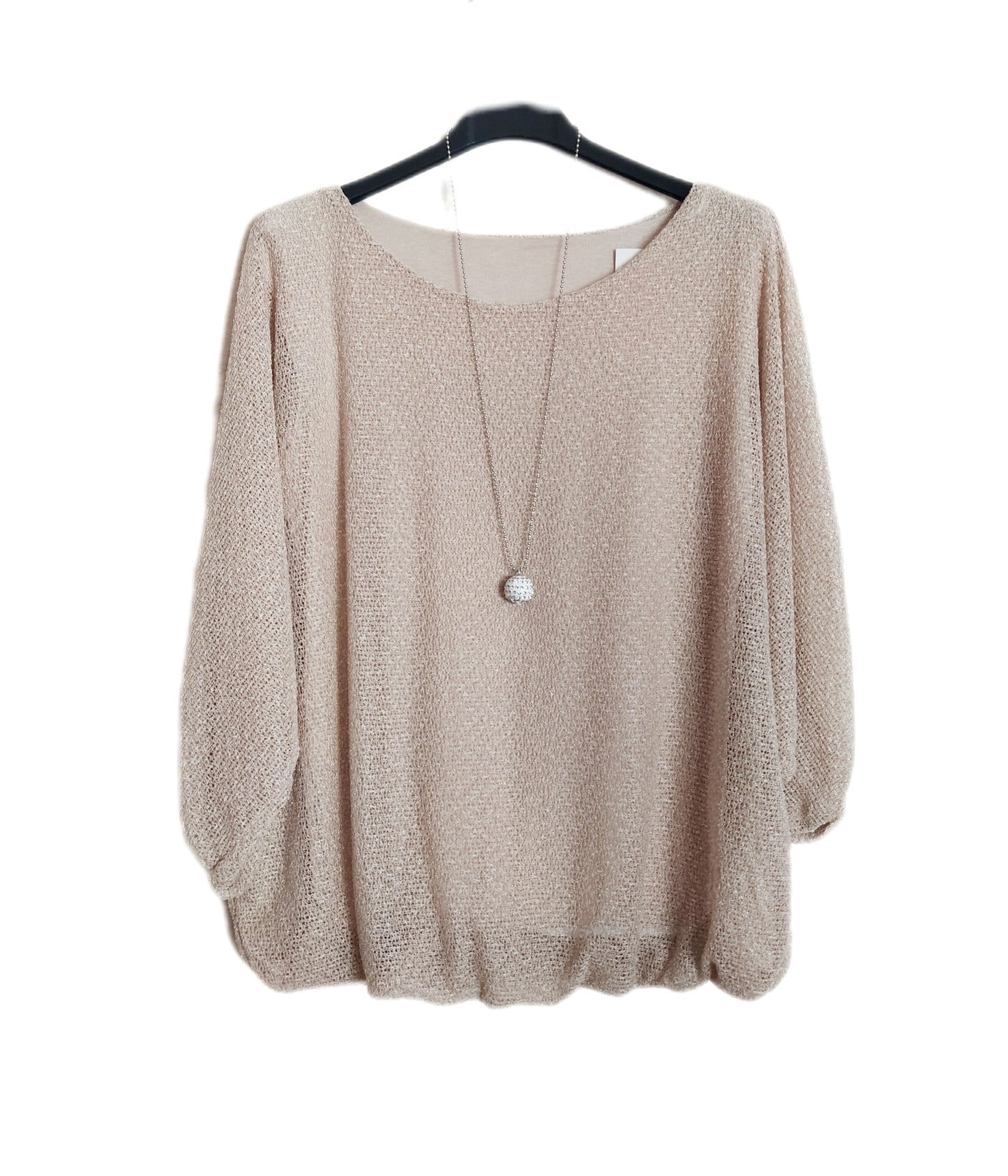 Blusa ancha media manga