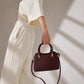 Bolso liso Burdeos mujer