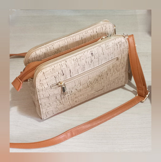 Bolso Corcho mándalas azul