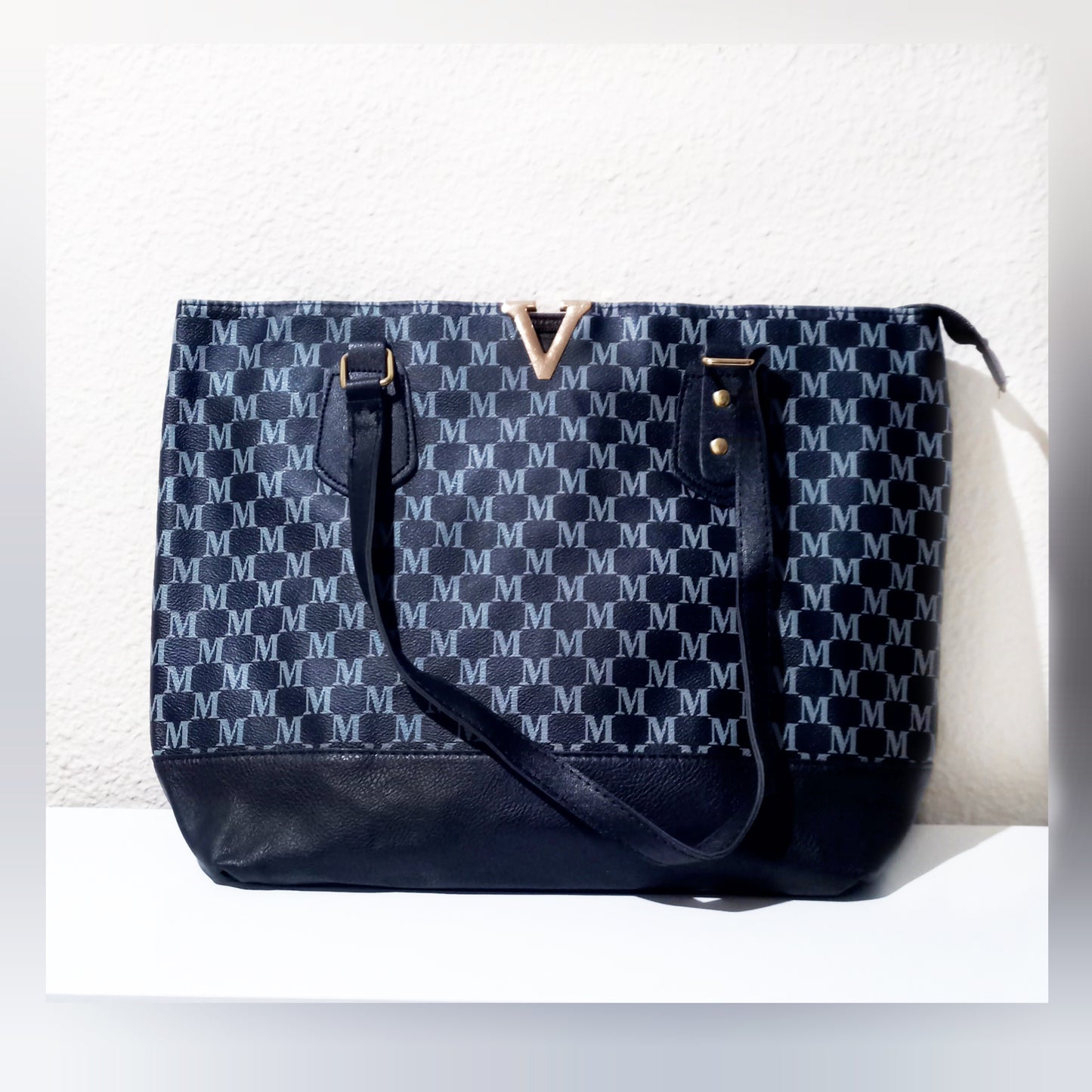 Bolso V grande azul