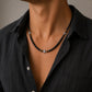 Collar bolas y cruces acero