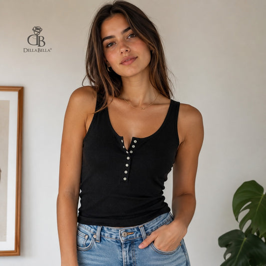 Camiseta tirantes botones