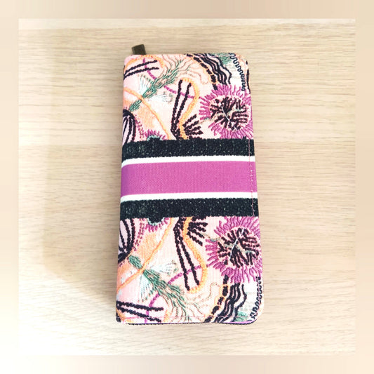 Cartera monedero flores