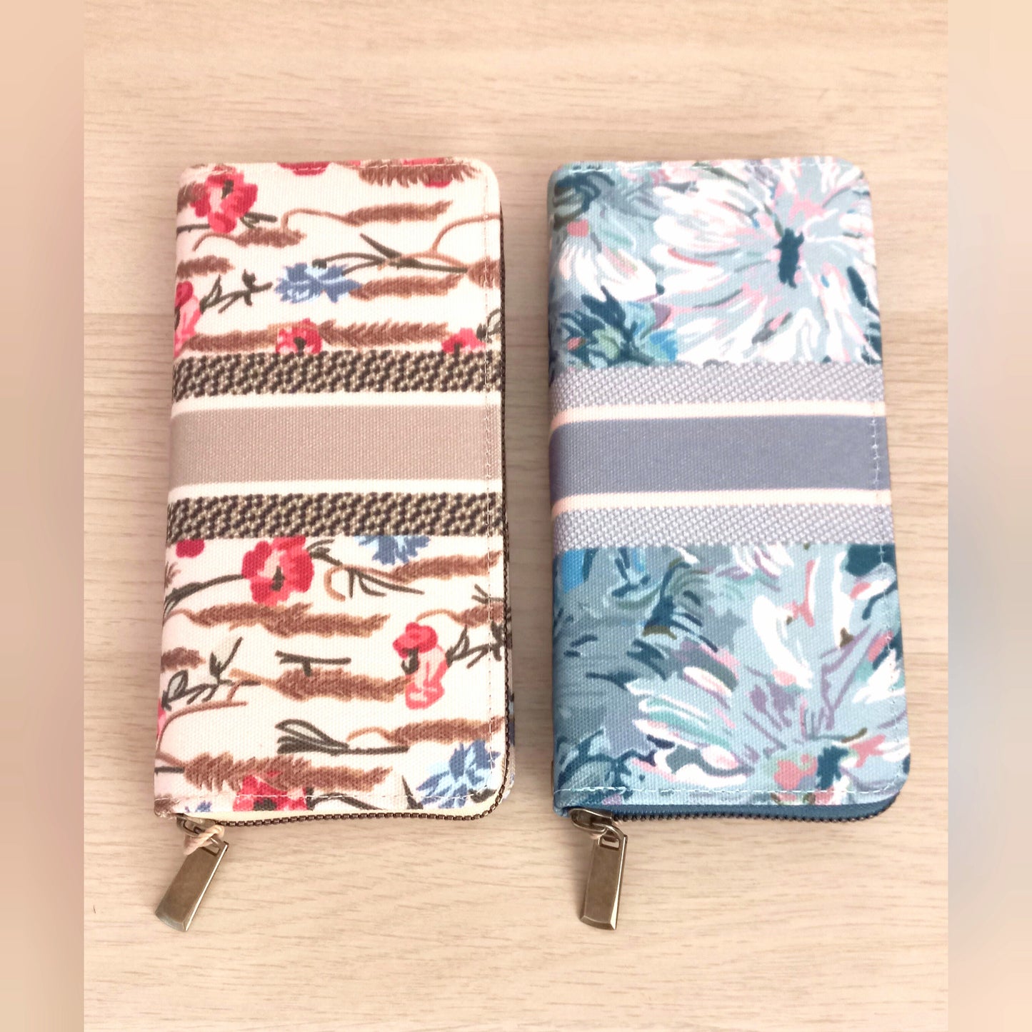 Cartera monedero flores