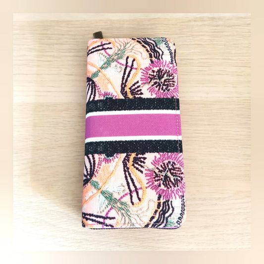 Cartera monedero flores