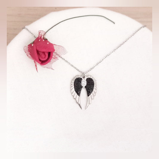 Collar Alas de ángel acero
