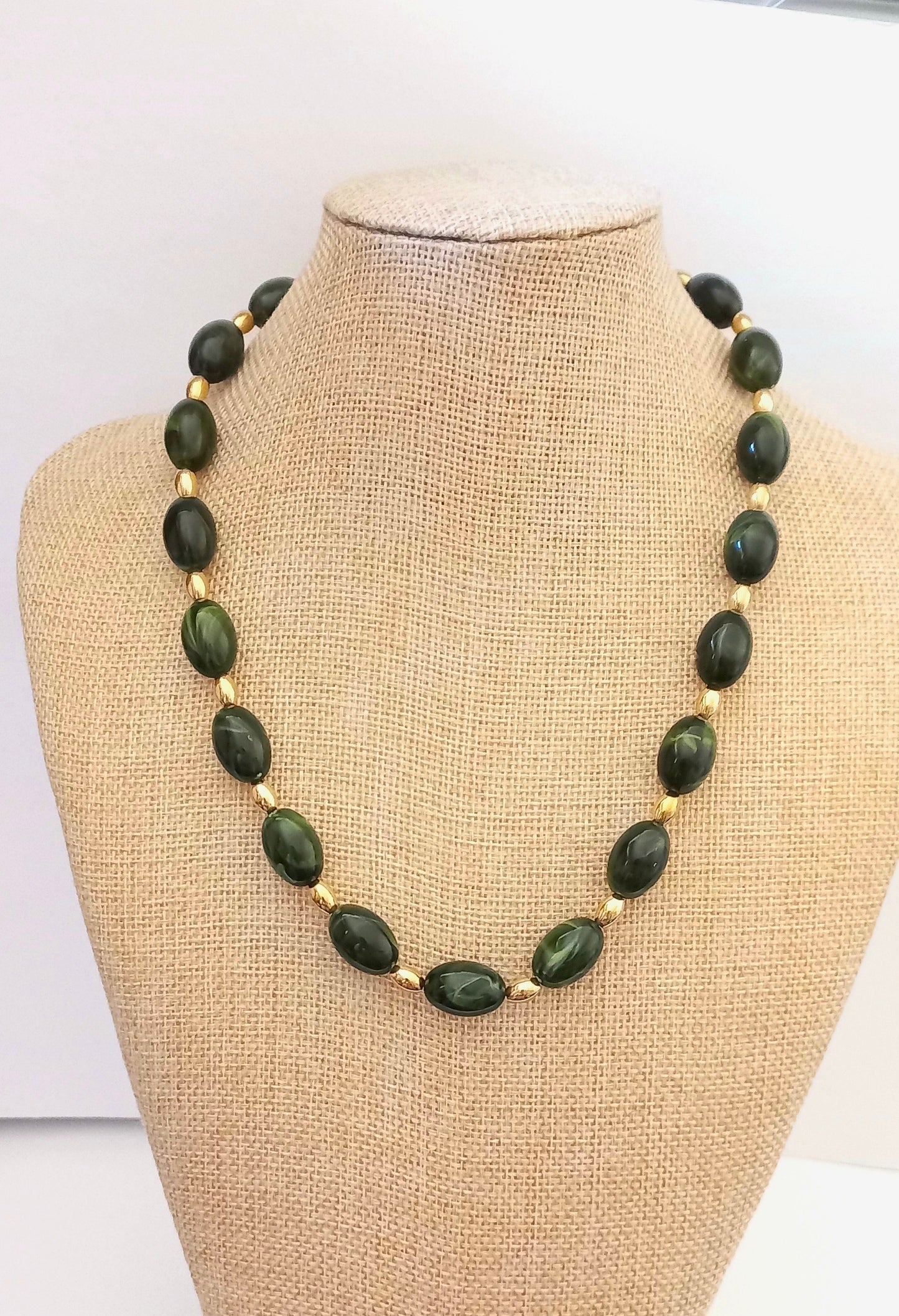 Collar Piedras y bolitas acero