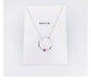 Collar Círculo Karma circonita rosa plata