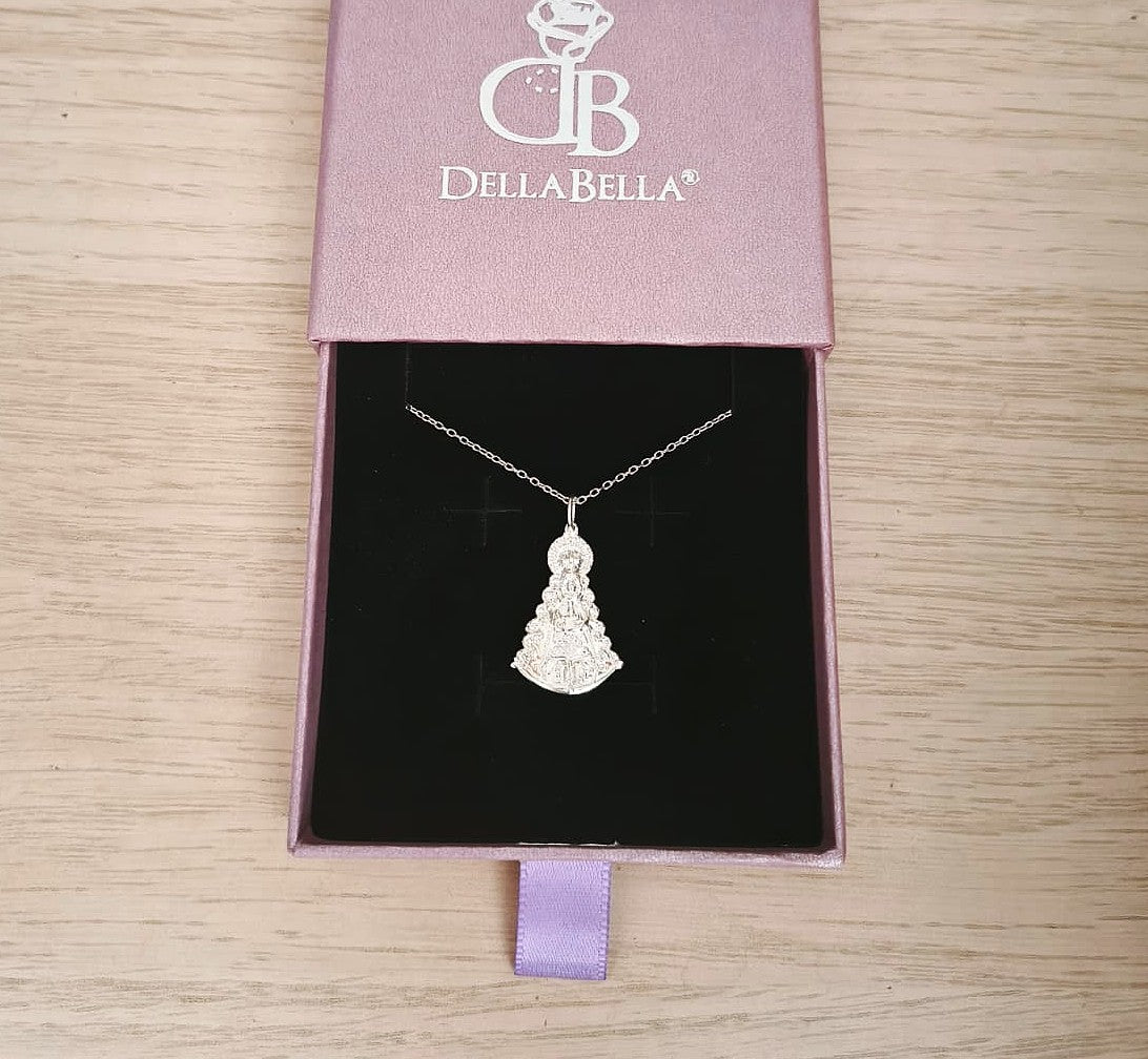 Collar Virgen del Rocío plata