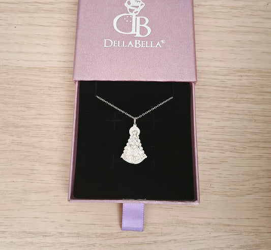 Collar Virgen del Rocío plata