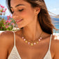 Collar Charms Verano rosa acero