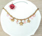Collar Charms Verano rosa acero
