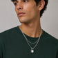 Doble collar candado acero