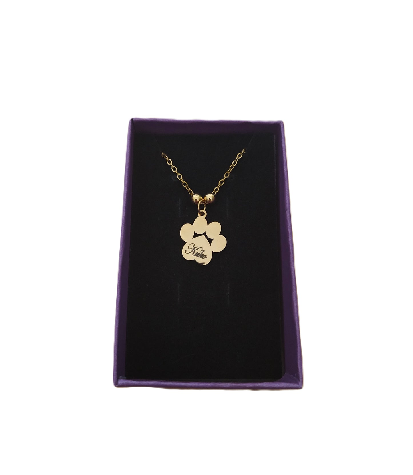 Collar huella personalizado acero