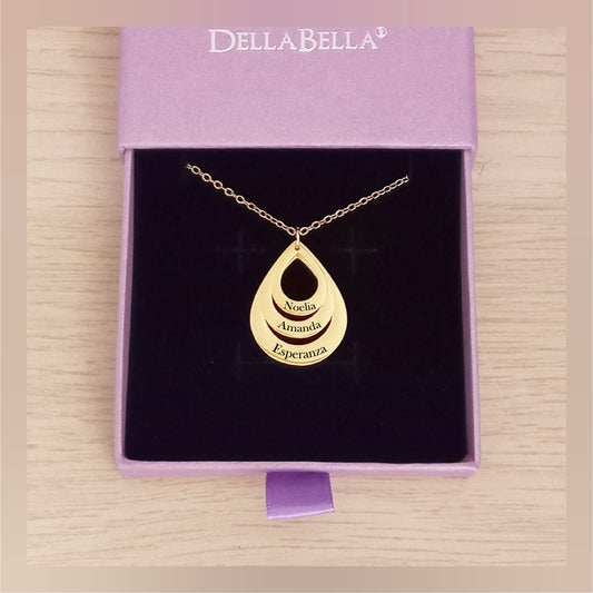 Collar Gota personalizado acero