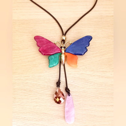 Collar Mariposa de colores