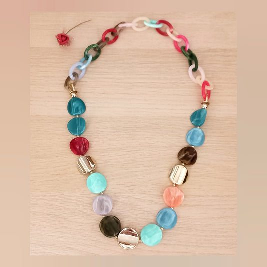 Collar Circulos Multicolor