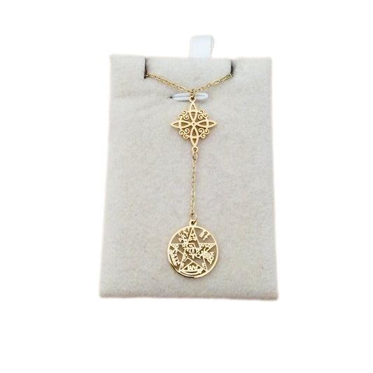 Collar Doble protección Nudo bruja