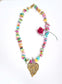 Collar Multicolor Corazón acero