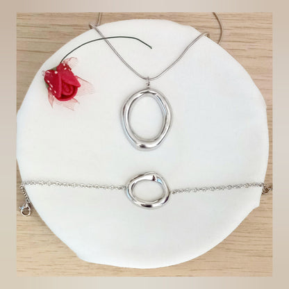 Conjunto Círculo acero