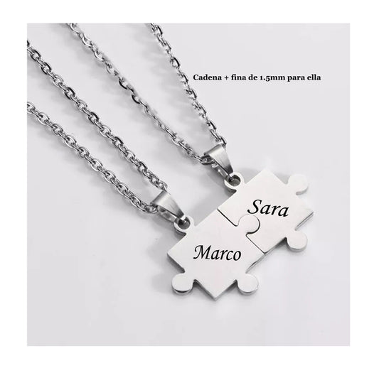 Collares puzzle parejas