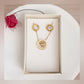 Conjunto Círculo cristal acero