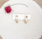 Pendientes Aros Nácar dorado