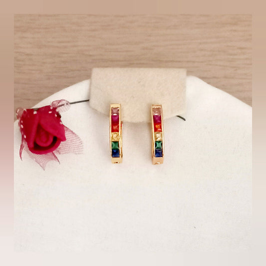 Pendientes Aros multicolor Rita