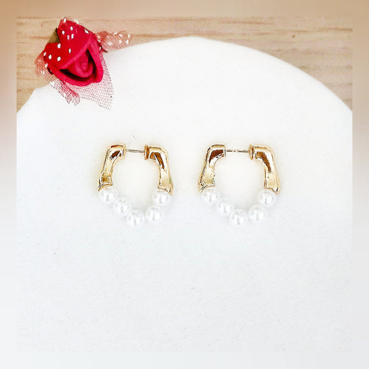 Pendientes Aros perlas
