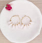 Pendientes Aros Luna acero
