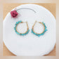 Pendientes Aros piedras acero