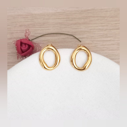 Pendientes Círculo dorado