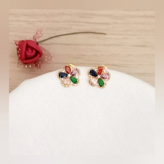 Pendientes Flor multicolor