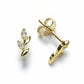 Pendientes Ramitas brillo plata
