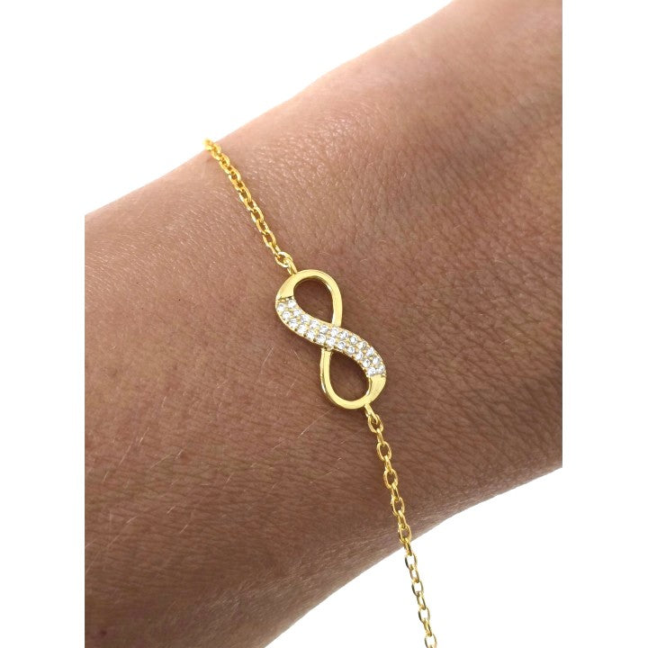 Pulsera Infinito Circonitas plata