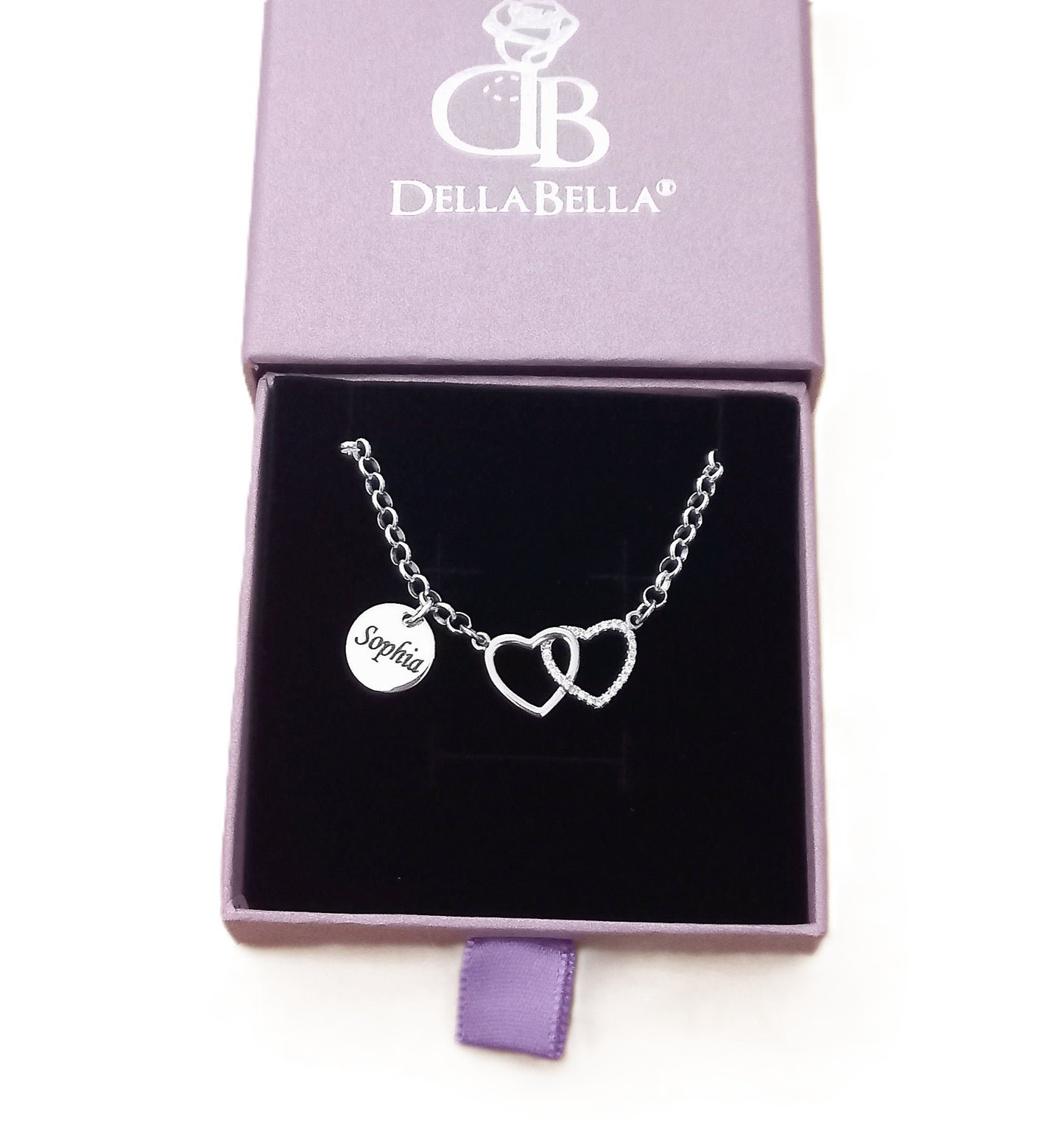 Pulsera doble Corazón y plaquitas