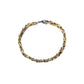 Pulsera cuadrada bicolor acero