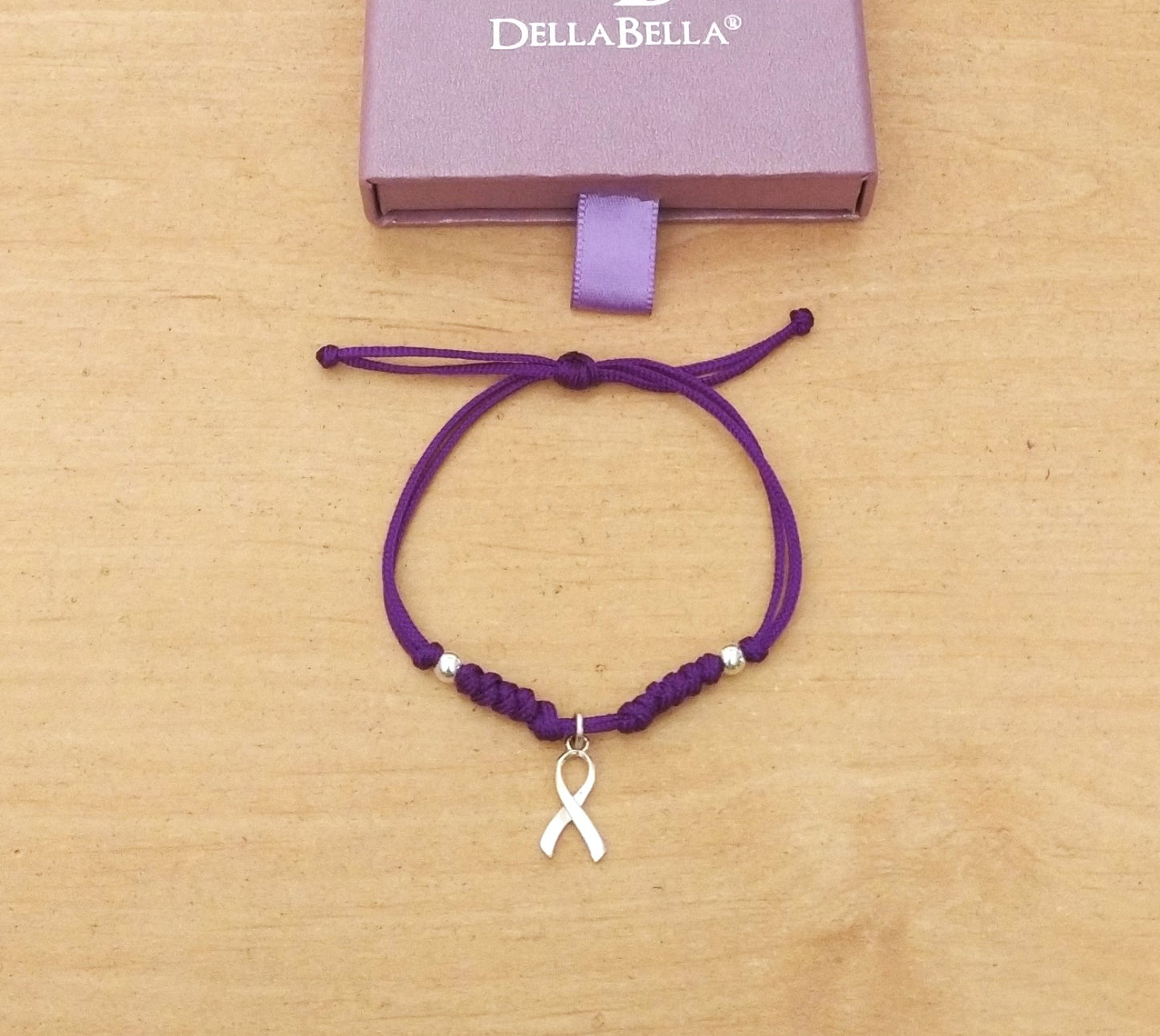 Pulsera solidaria Cáncer plata