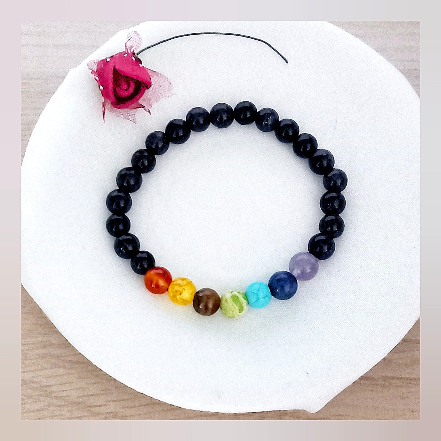 Pulsera 7 chakras y aventurina