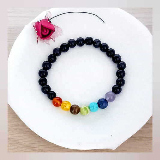Pulsera 7 chakras y aventurina