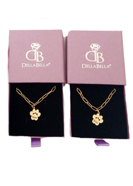 Pulsera eslabones huella acero