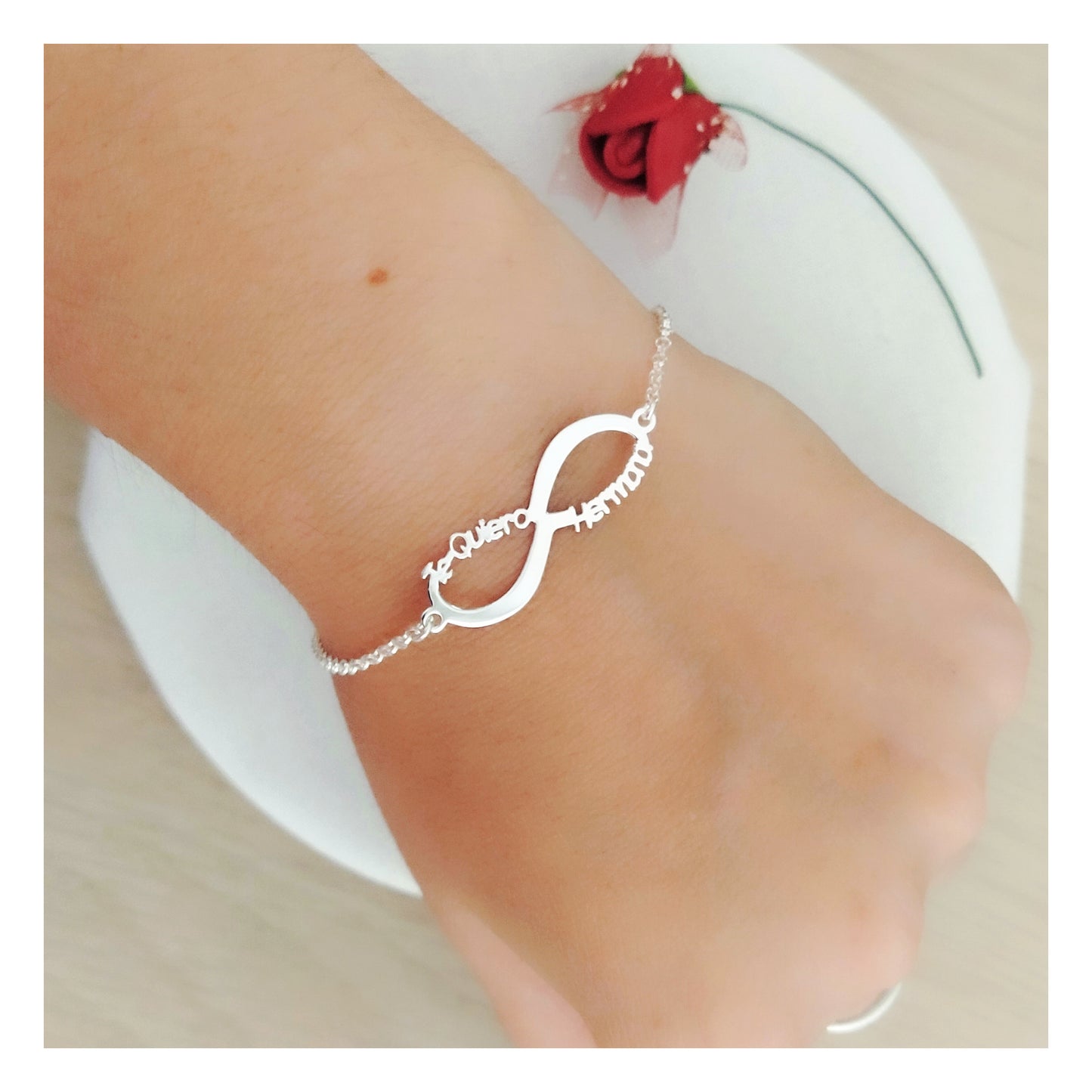 Pulsera infinito Te quiero hermana