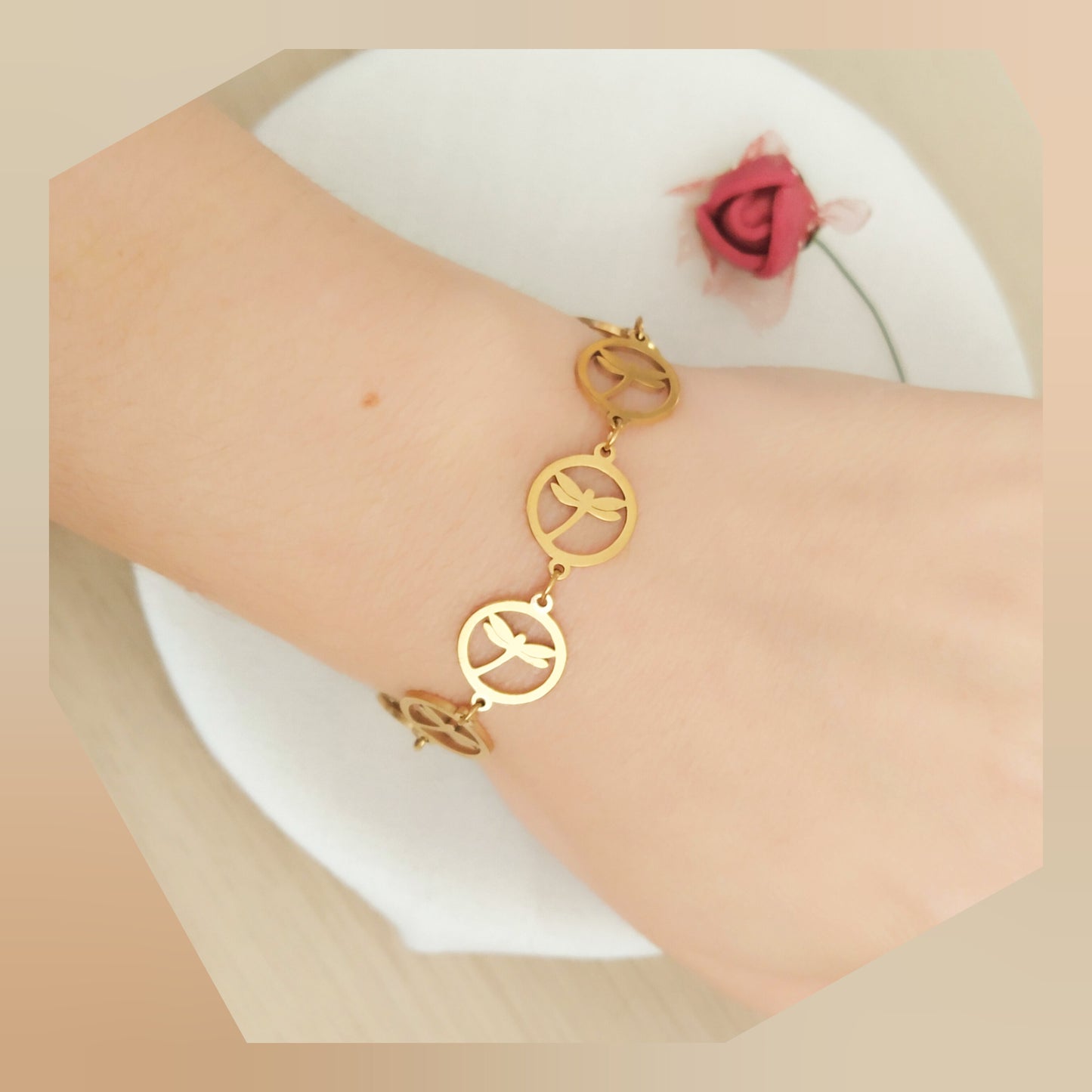 Pulsera Libélulas acero