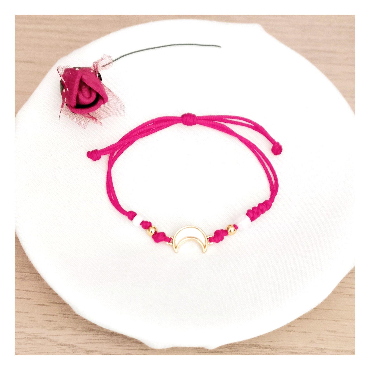 Pulsera Luna blanca