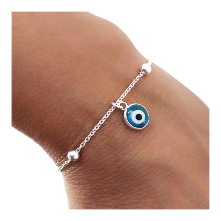 Pulsera bolitas Ojo Turco