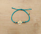Pulsera personalizada huella dorada