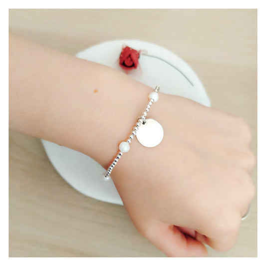 Pulsera personalizada bolitas y perlas