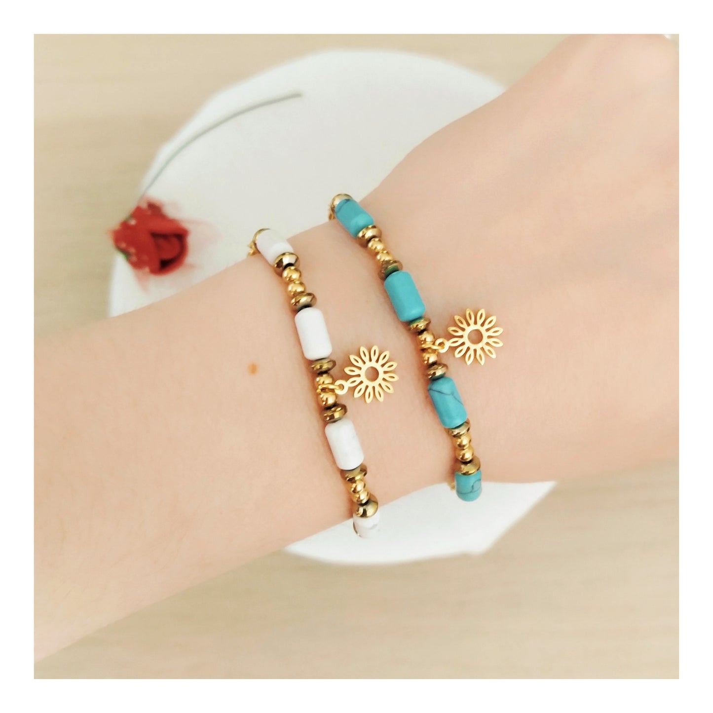 Pulsera Sol y Piedras