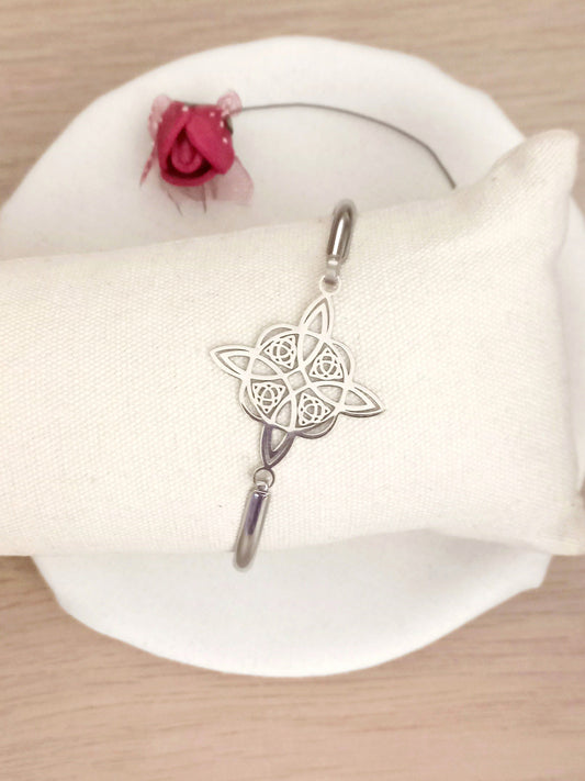 Brazalete Nudo de Bruja acero