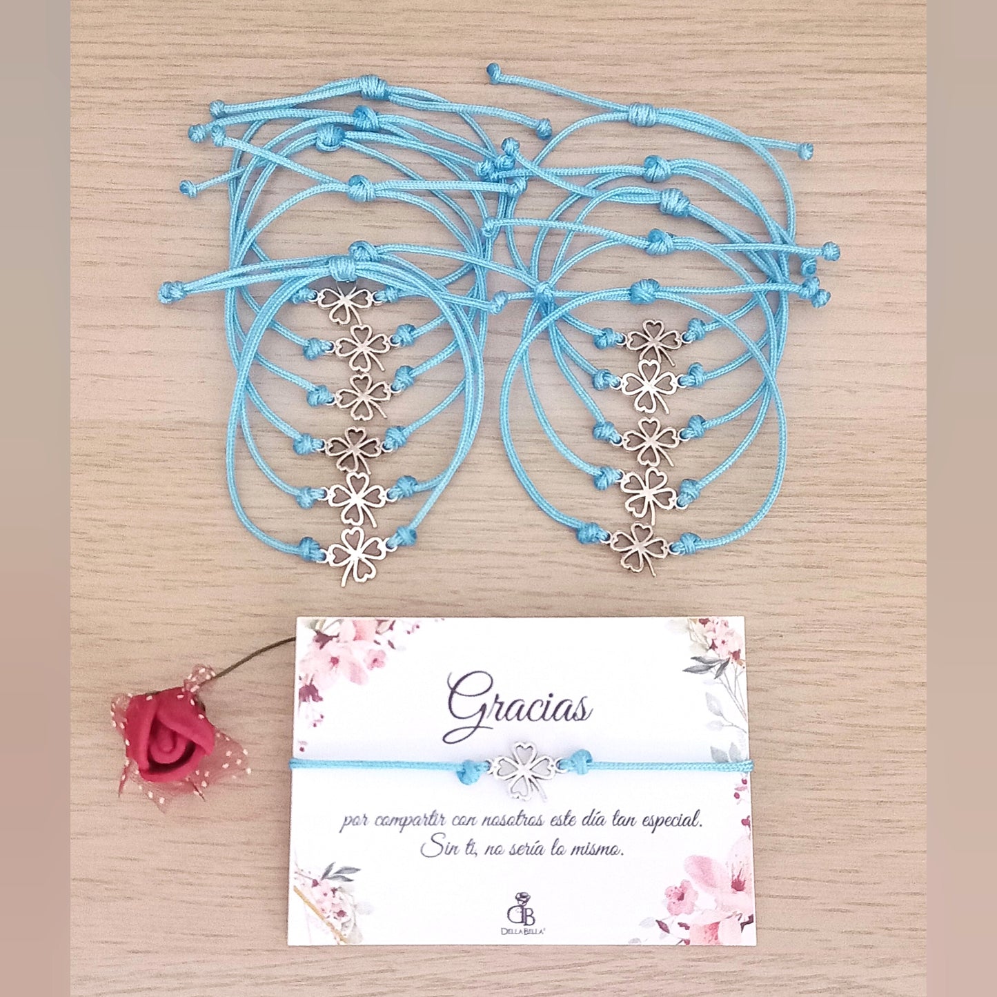 Pulsera Trébol para Comunión y bodas